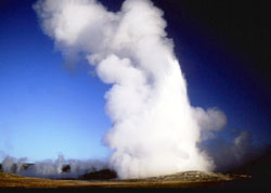 A geyser can provide geothermal energy