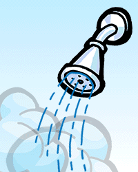 This is an illustration of a shower head.