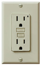 this is a photo of a GFCI plug