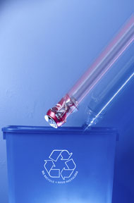 this is a photo of a recycling can